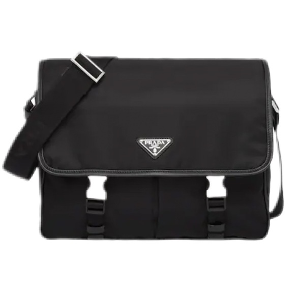 Prada Nylon and Saffiano Shoulder/Messenger Bag - Picture 2 of 14